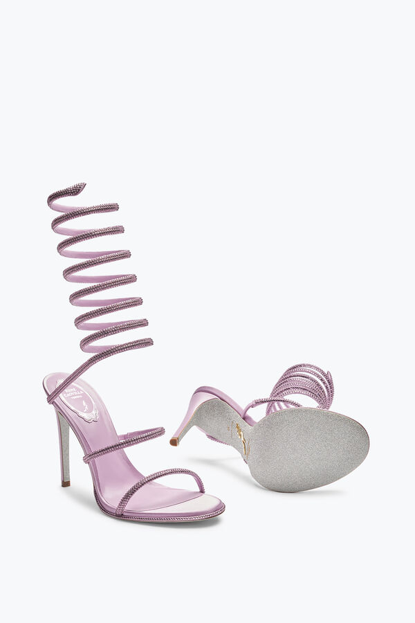 jeweled super cleo lilac sandal 105 rene caovilla