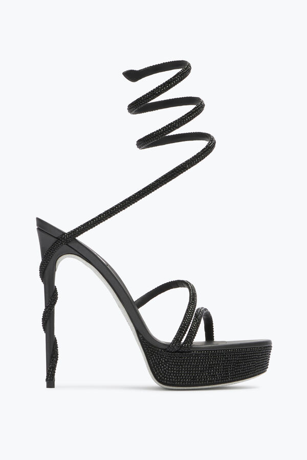 jeweled margot crystal black platform sandal 130 rene caovilla