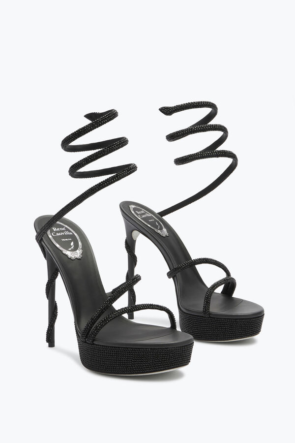 jeweled margot crystal black platform sandal 130 rene caovilla
