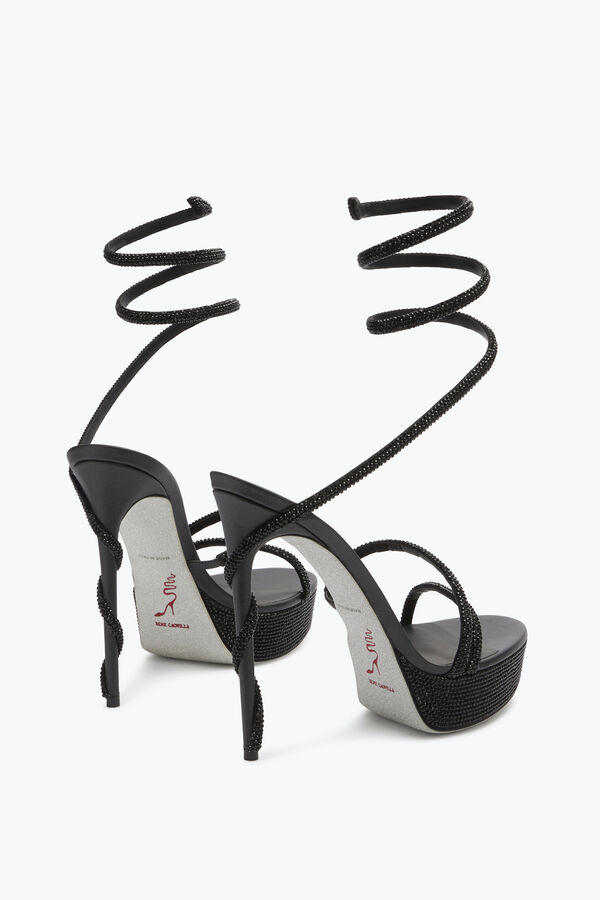 jeweled margot crystal black platform sandal 130 rene caovilla