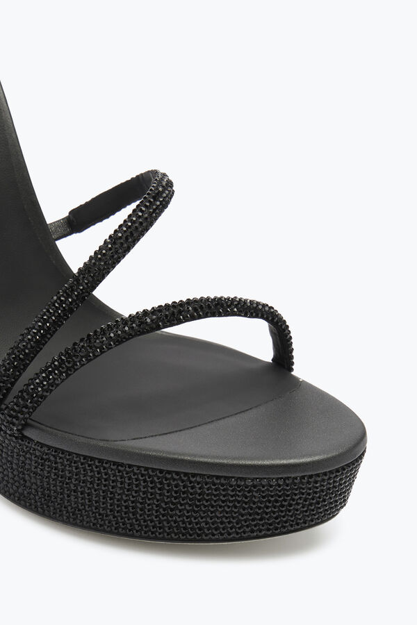 jeweled margot crystal black platform sandal 130 rene caovilla