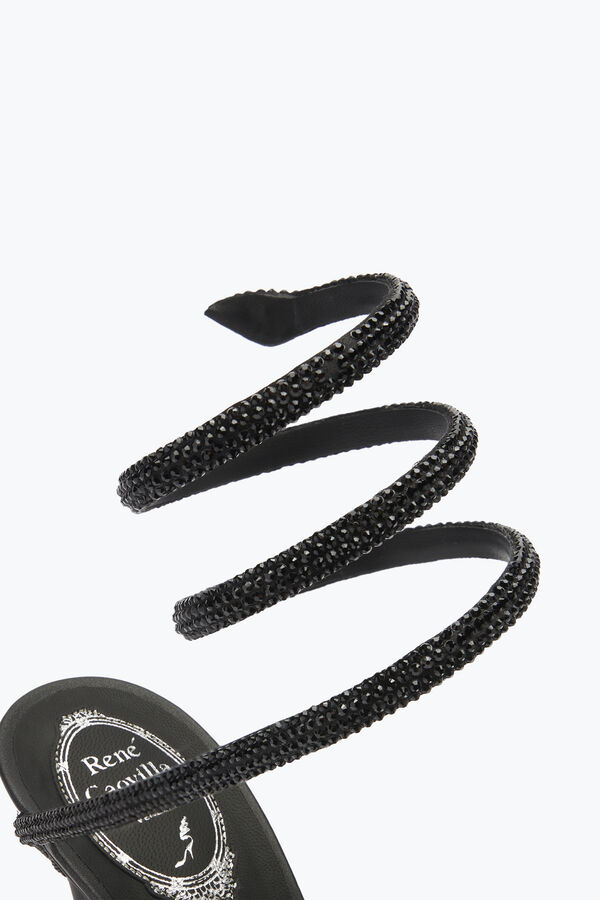 jeweled margot crystal black platform sandal 130 rene caovilla