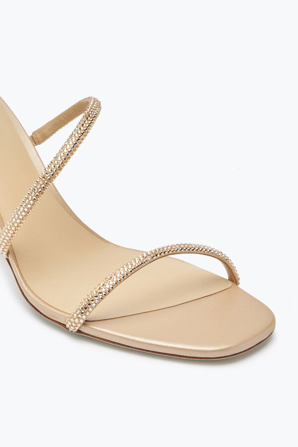 jeweled cleo crystal beige sandal 80 rene caovilla