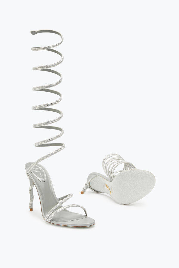 jeweled margot crystal grey sandal 105 rene caovilla