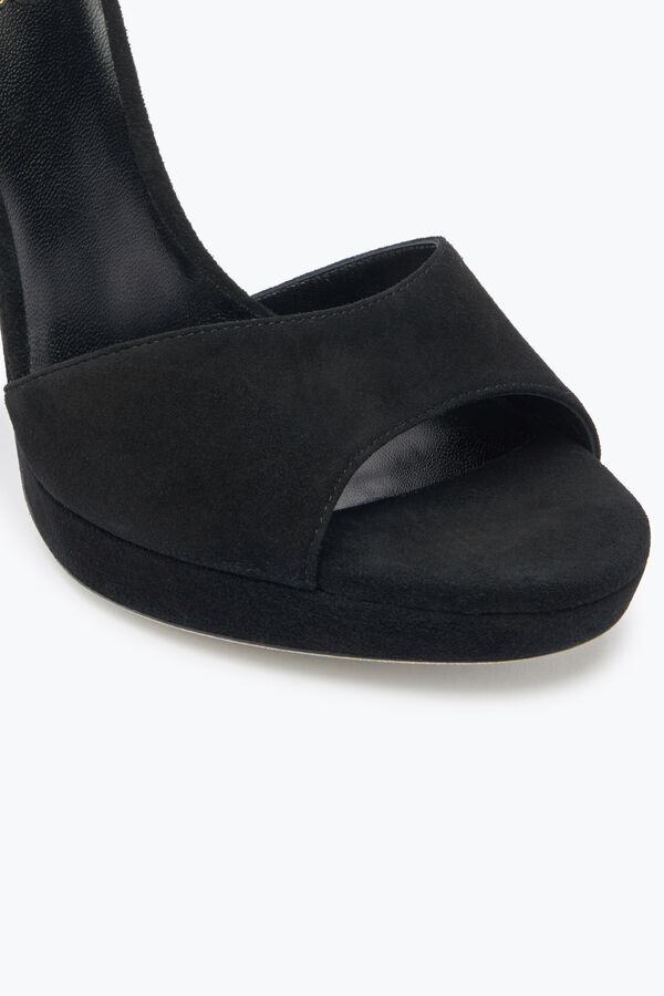 jeweled margot black suede and gold platform sandal 120 rene caovilla