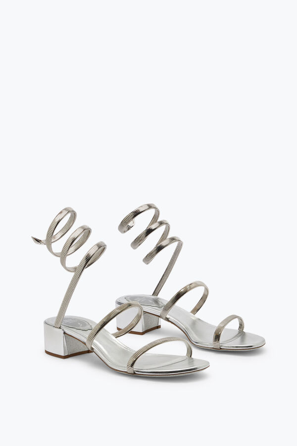 jeweled juniper silver sandal 40 rene caovilla