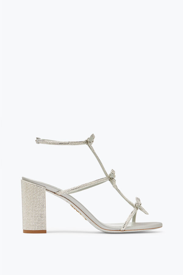 jeweled caterina silver sandal with crystals 80 rene caovilla