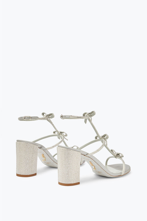 jeweled caterina silver sandal with crystals 80 rene caovilla