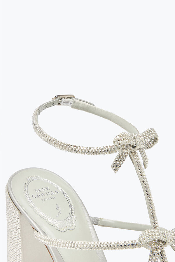 jeweled caterina silver sandal with crystals 80 rene caovilla