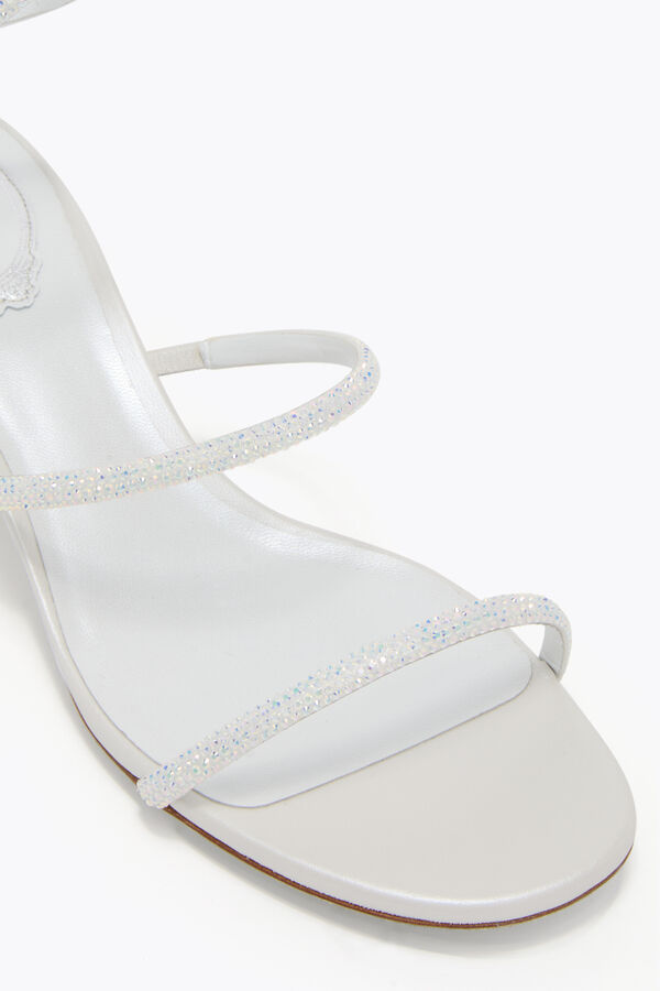 jeweled cleo white sandal 40 rene caovilla