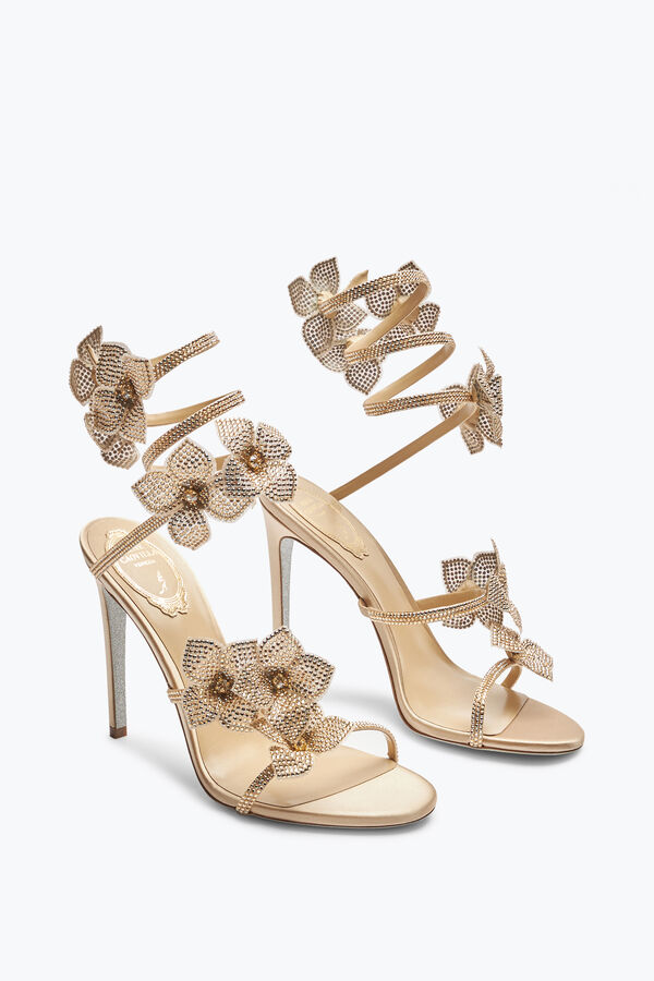 jeweled floriane honey sandal 105 rene caovilla