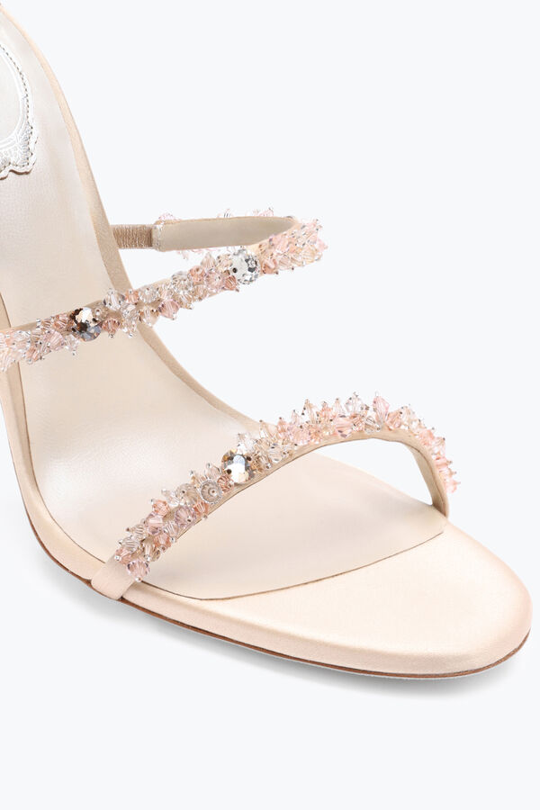 jeweled cinderella nude sandal with serpent 105 rene caovilla