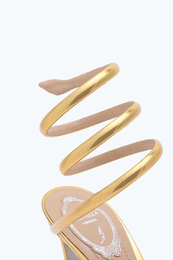 jeweled cleo metallic gold sandal 105 rene caovilla