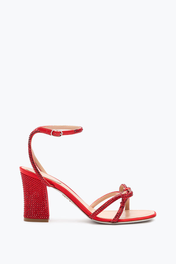 jeweled nicole red sandal 80 rene caovilla