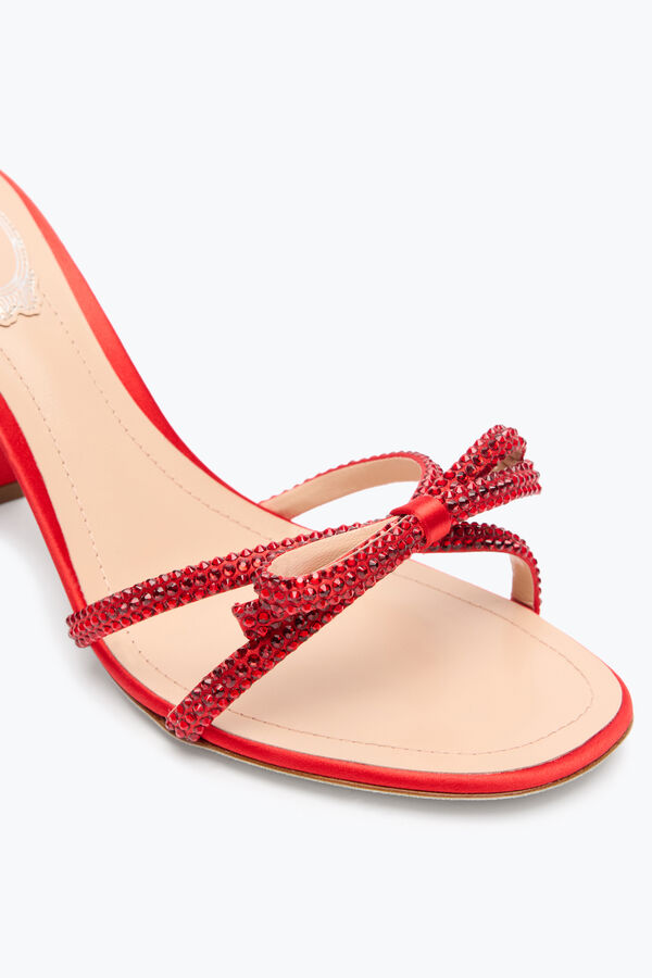 jeweled nicole red sandal 80 rene caovilla