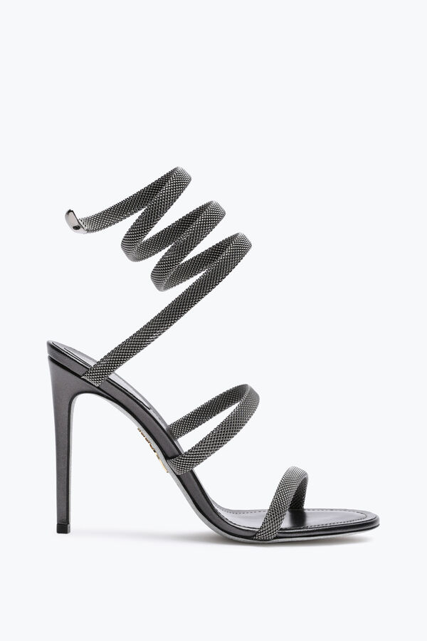 jeweled trigold cleo anthracite sandal 105 rene caovilla