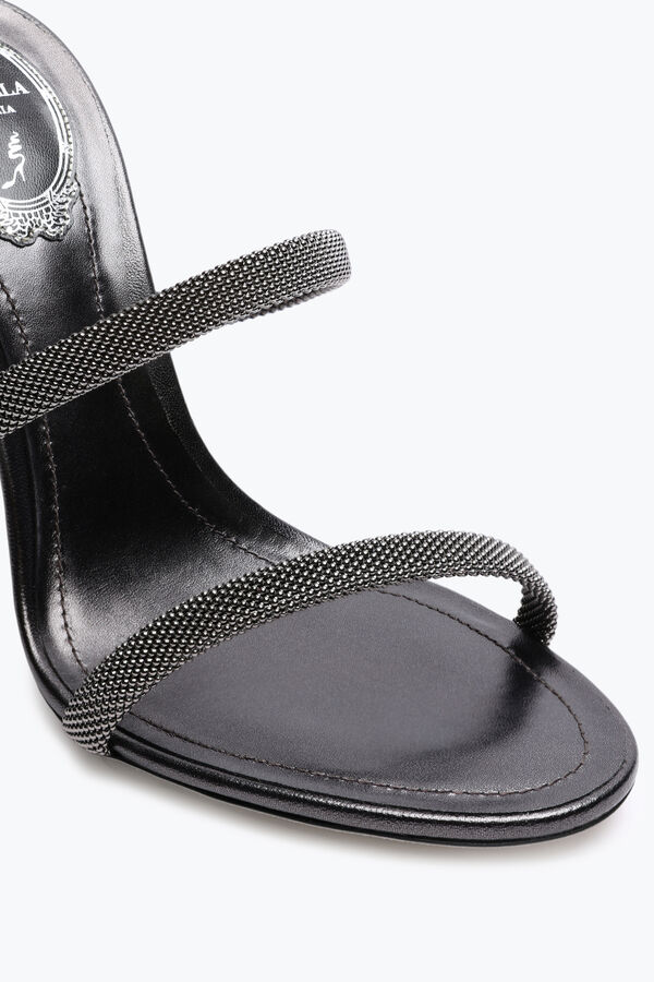 jeweled trigold cleo anthracite sandal 105 rene caovilla