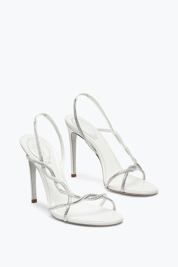jeweled braid ivory sandal 105 rene caovilla