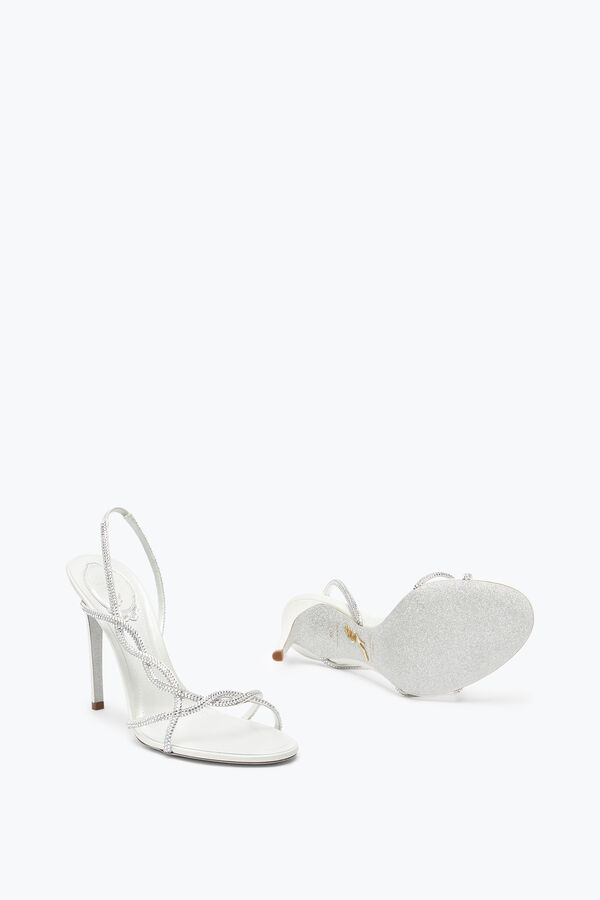 jeweled braid ivory sandal 105 rene caovilla
