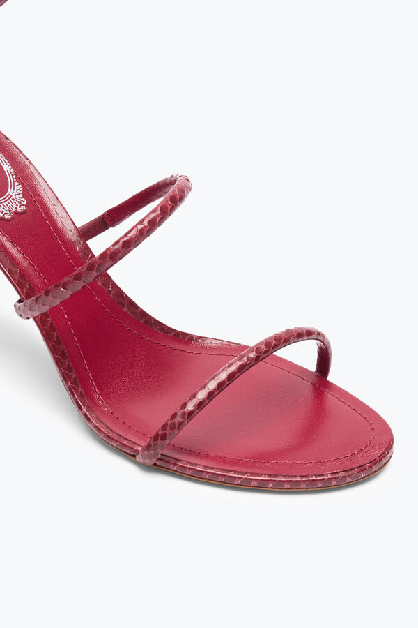 jeweled cleo burgundy ayers leather sandal 80 rene caovilla