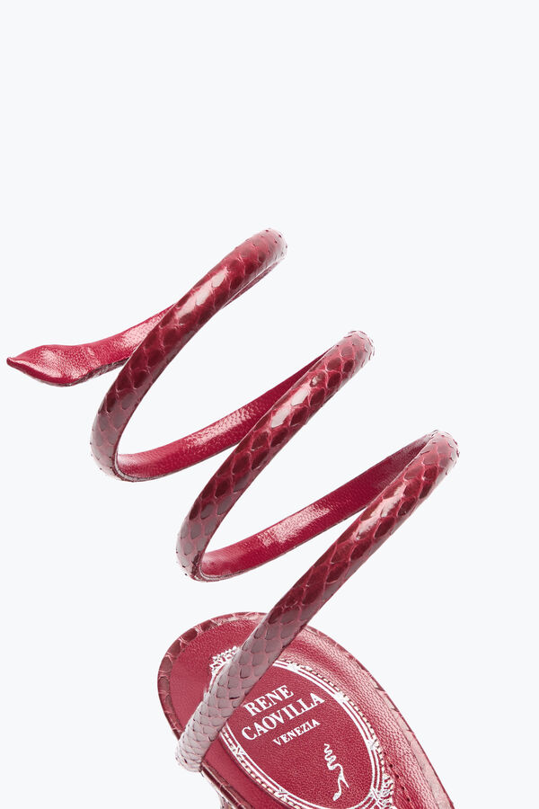 jeweled cleo burgundy ayers leather sandal 80 rene caovilla