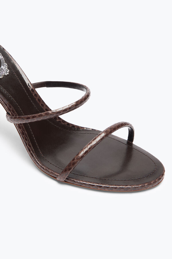 jeweled cleo brown ayers leather sandal 80 rene caovilla