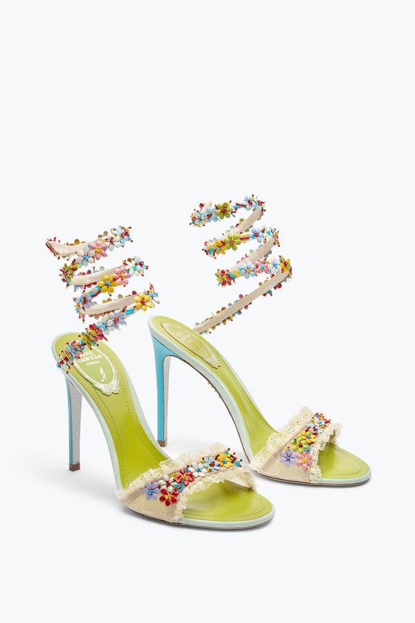 jeweled bloom sandal 105 rene caovilla