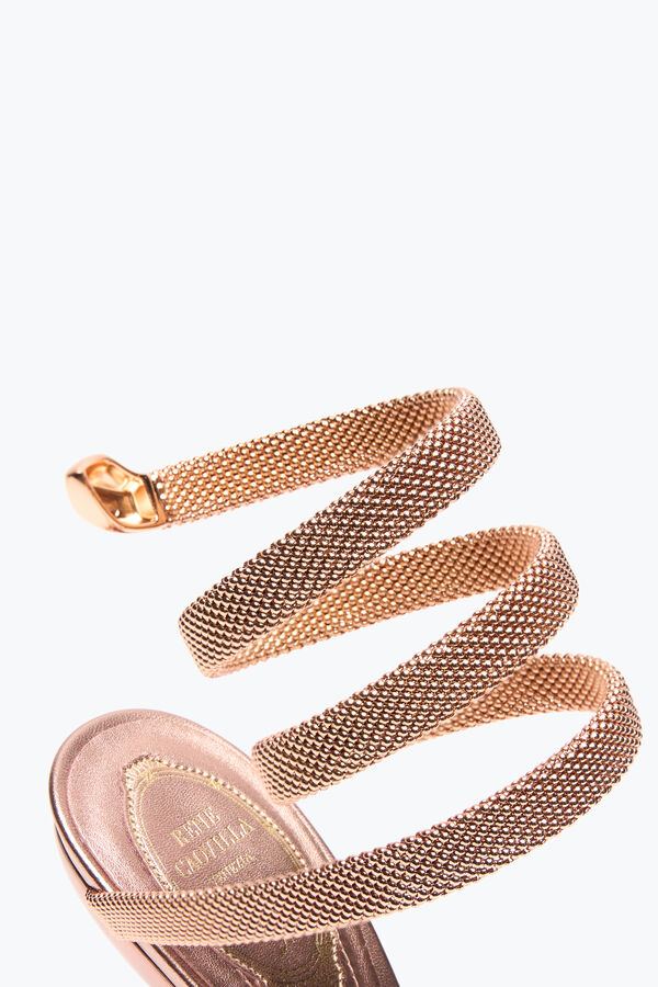 jeweled trigold symphony rose gold sandal 105 rene caovilla