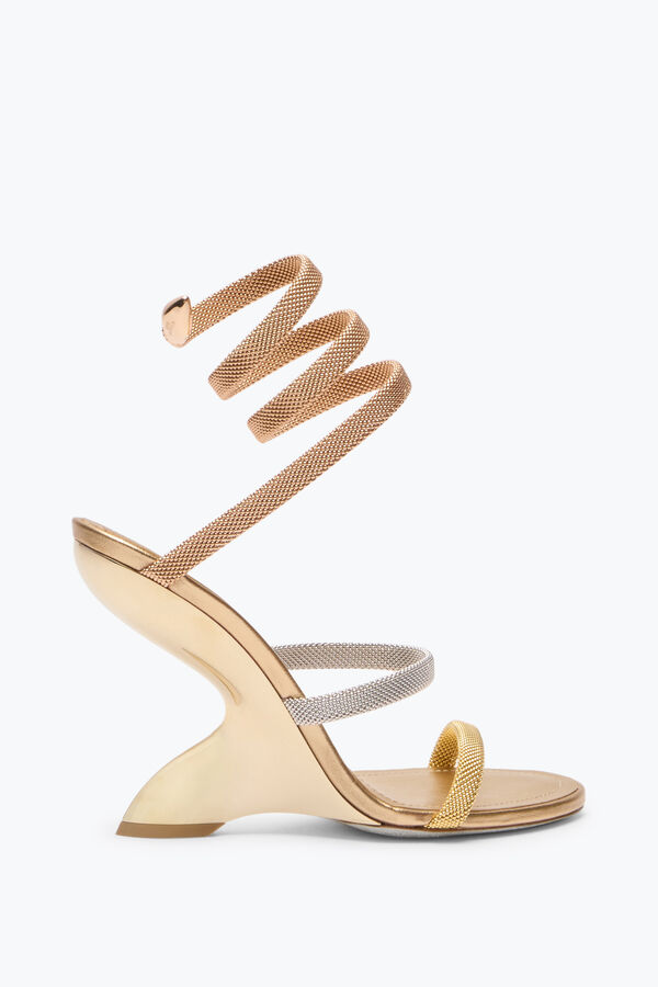 jeweled trigold symphony three-toned sandal 105 rene caovilla