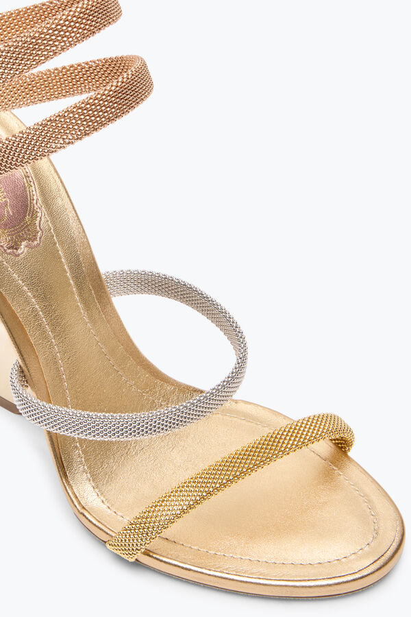 jeweled trigold symphony three-toned sandal 105 rene caovilla