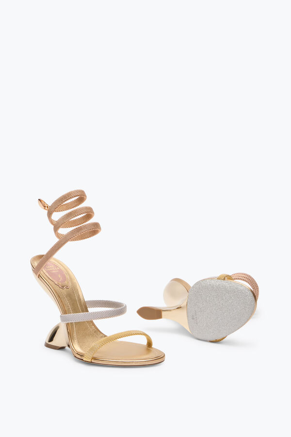 jeweled trigold symphony three-toned sandal 105 rene caovilla
