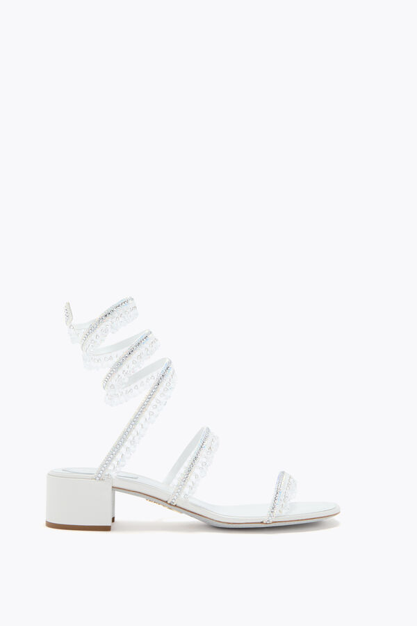 jeweled chandelier white sandal 40 rene caovilla