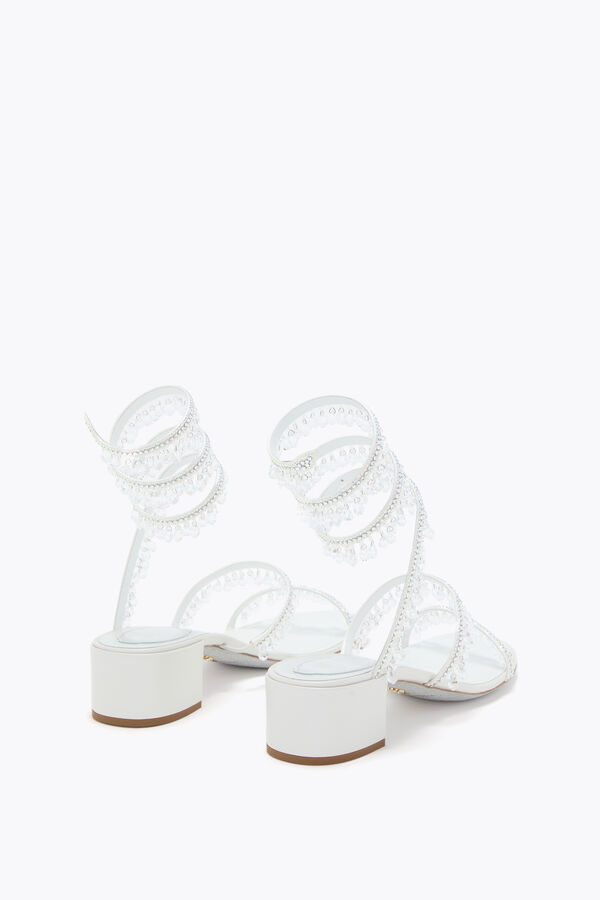 jeweled chandelier white sandal 40 rene caovilla