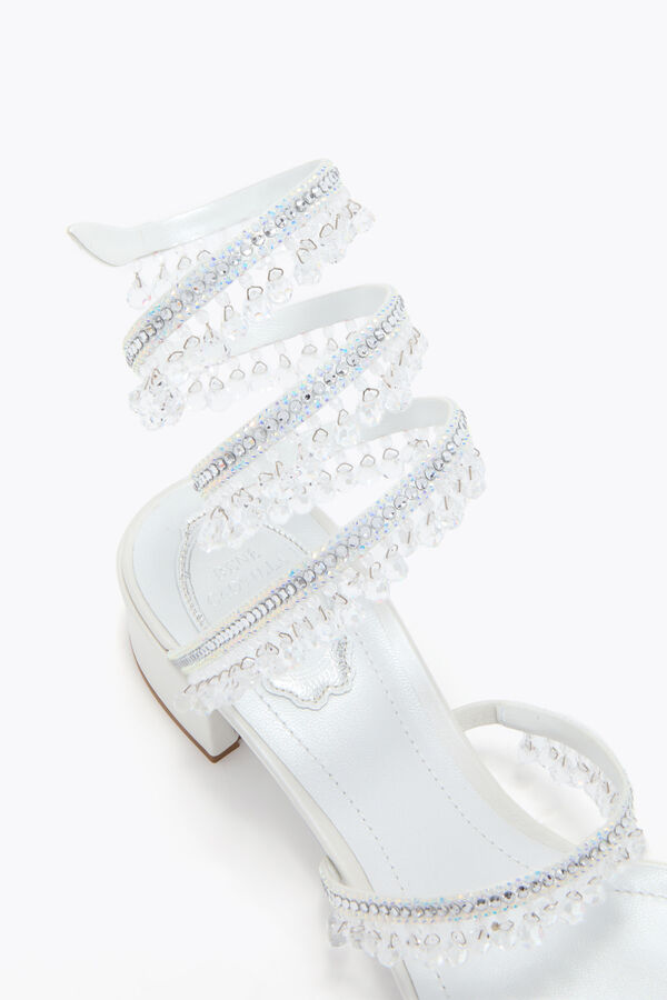 jeweled chandelier white sandal 40 rene caovilla