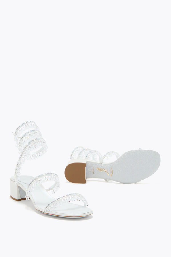 jeweled chandelier white sandal 40 rene caovilla