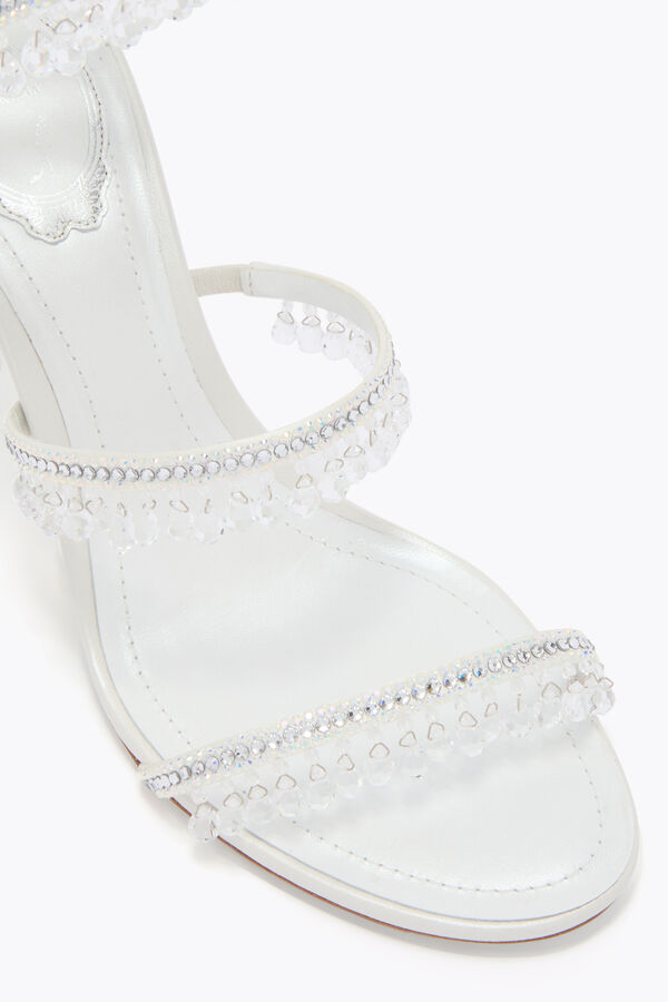 jeweled chandelier white sandal 80 rene caovilla