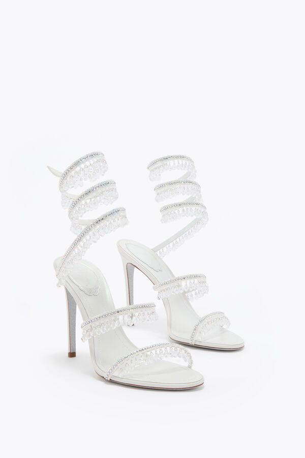 jeweled chandelier white sandal 105 rene caovilla