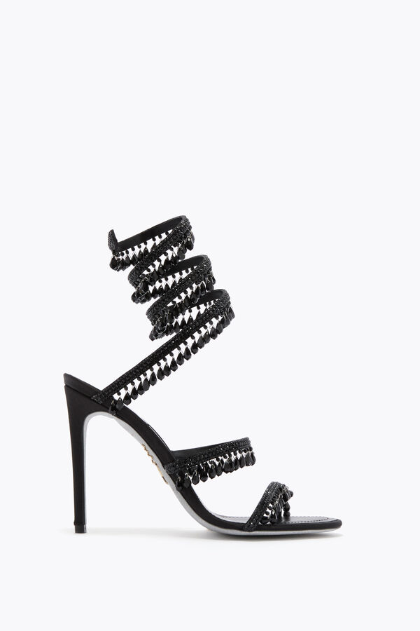 jeweled chandelier black sandal 105 rene caovilla