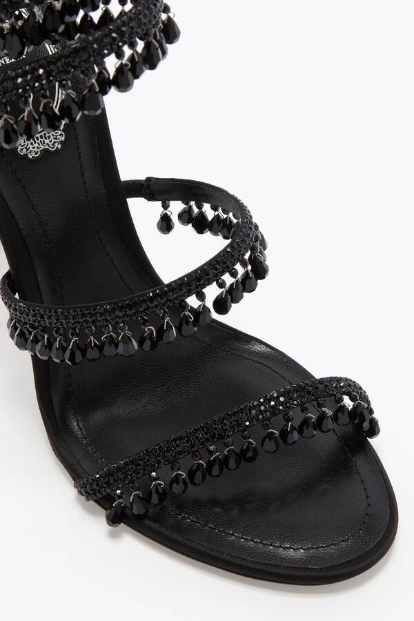jeweled chandelier black sandal 105 rene caovilla