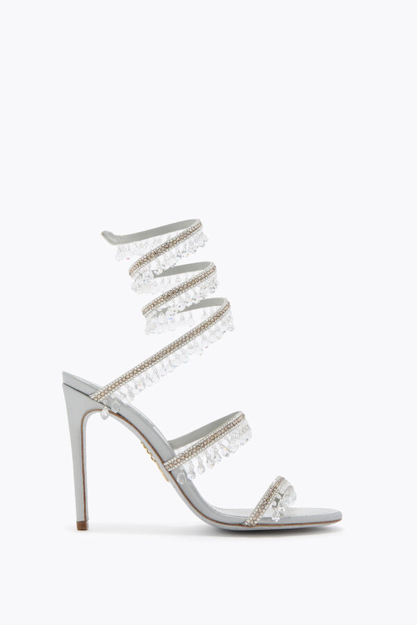 jeweled chandelier pearl grey sandal 105 rene caovilla