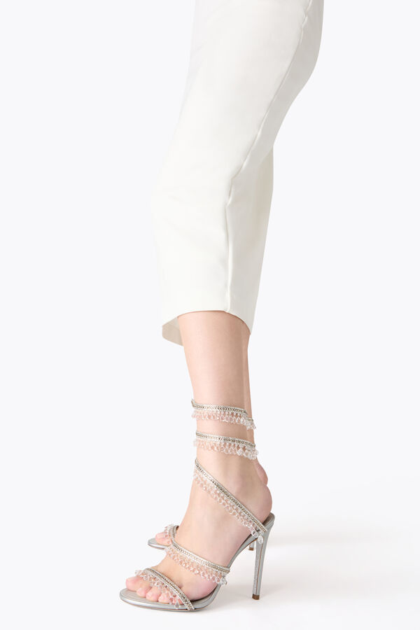 jeweled chandelier pearl grey sandal 105 rene caovilla