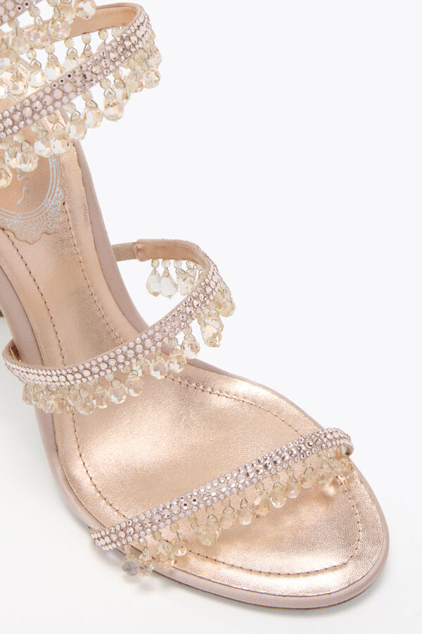 jeweled chandelier light pink sandal 105 rene caovilla