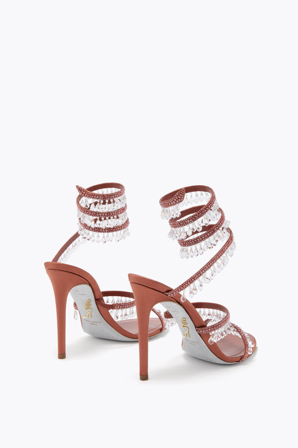 jeweled chandelier mocha mousse sandal 105 rene caovilla