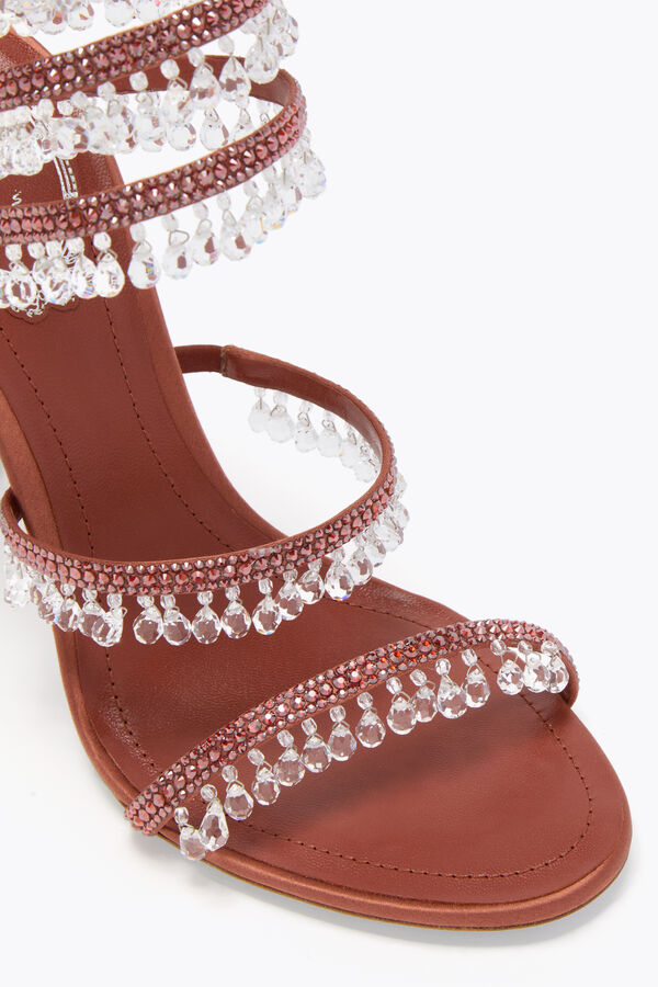 jeweled chandelier mocha mousse sandal 105 rene caovilla