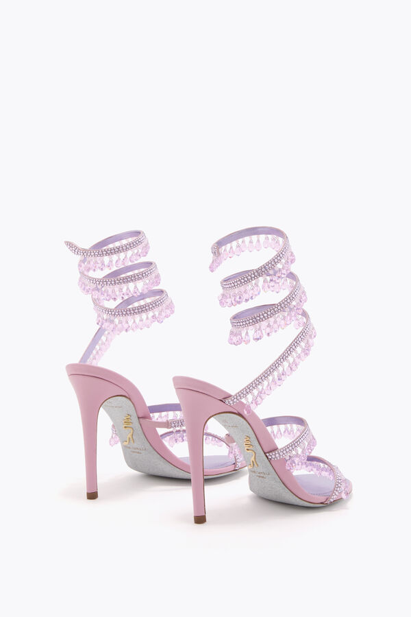 jeweled chandelier metallic lilac sandal 105 rene caovilla