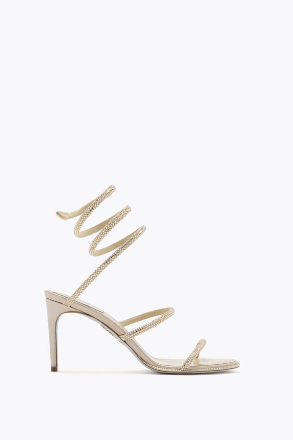jeweled cleo champagne sandal 80 rene caovilla