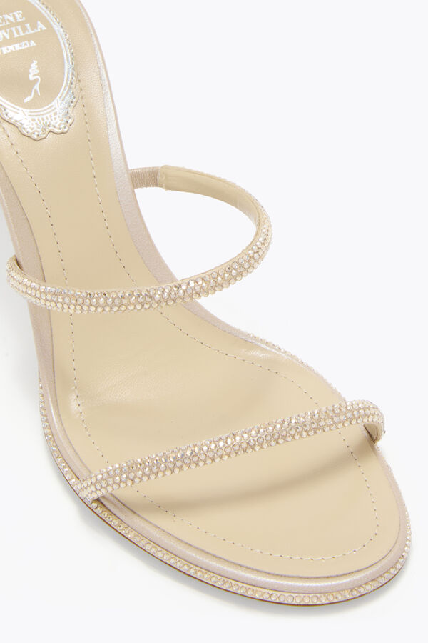 jeweled cleo champagne sandal 80 rene caovilla