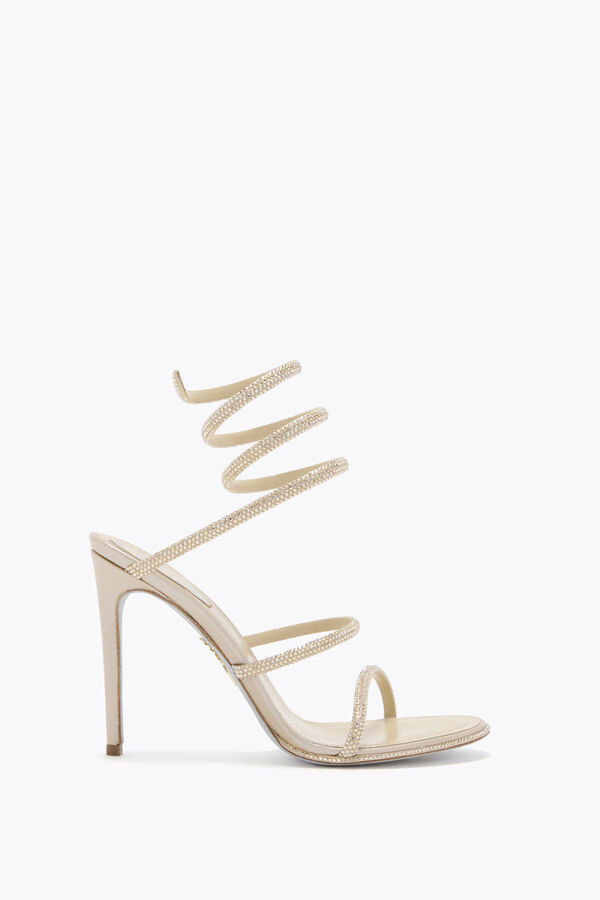 jeweled cleo champagne sandal 105 rene caovilla