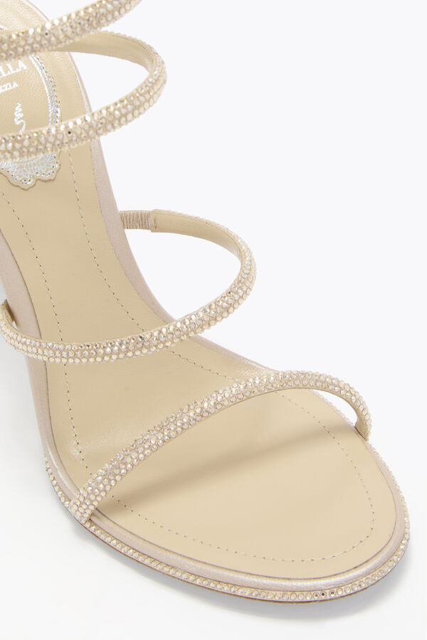 jeweled cleo champagne sandal 105 rene caovilla