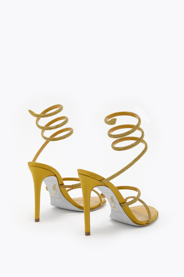 jeweled cleo mustard sandal 105 rene caovilla